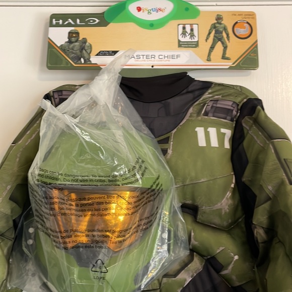 HALO INFINITE Master Chief deluxe kids costume size large 10/12 - Picture 3 of 13